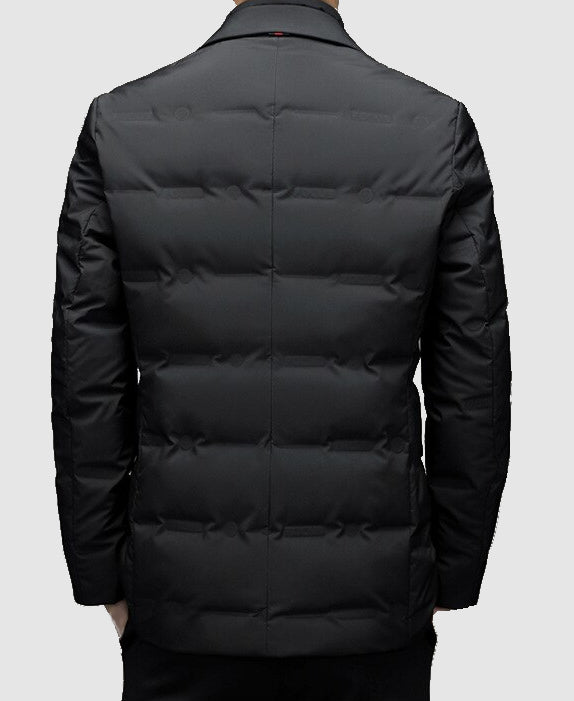 Warm and Structured Men's Parka Jacket – Tailored, Quilted, for Winter - Tophatter Daily Deals