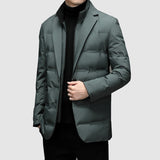 Warm and Structured Men's Parka Jacket – Tailored, Quilted, for Winter - Tophatter Daily Deals