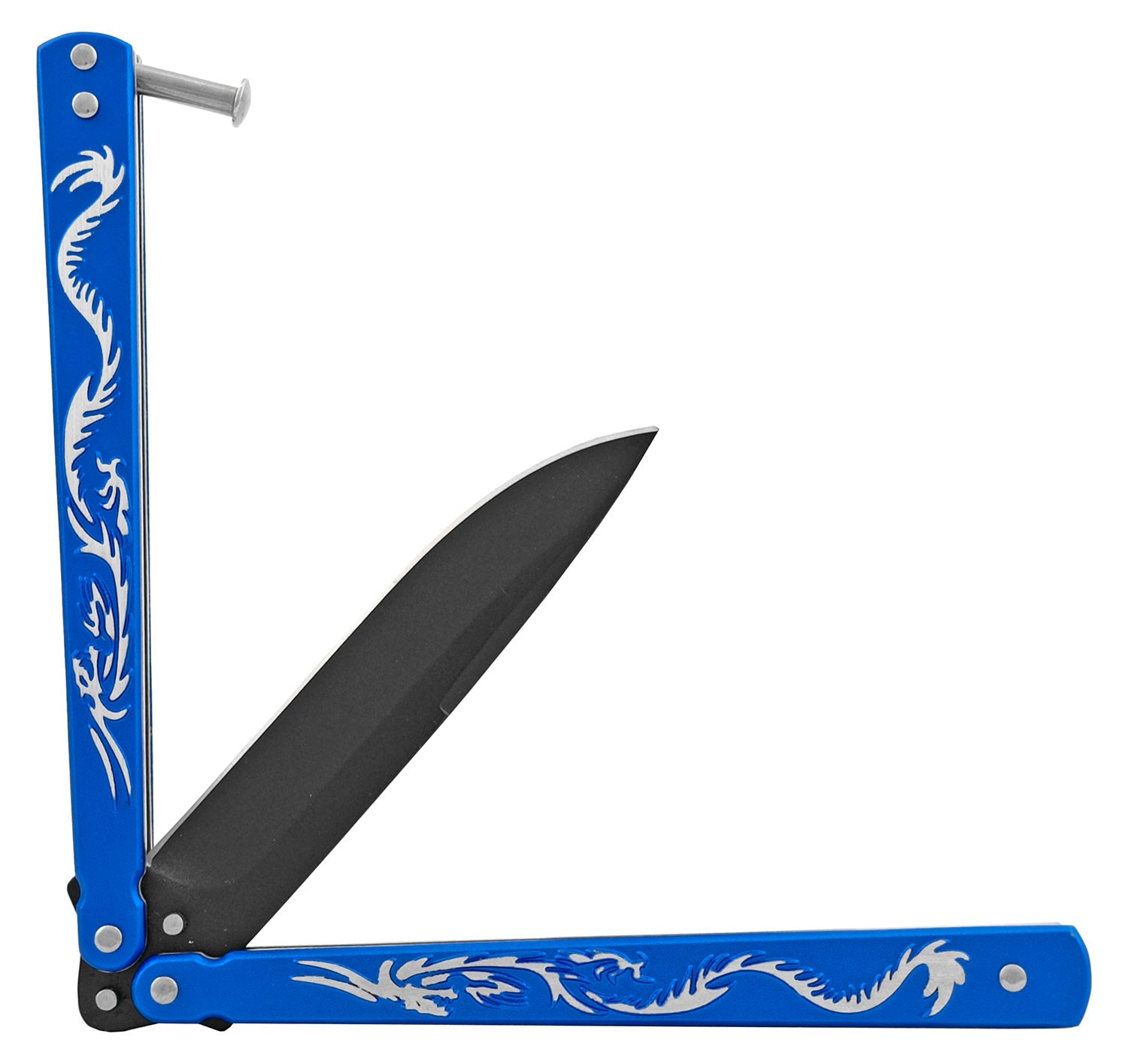 Japanese Dragon Butterfly Knife Aluminum Balisong (Riveted) - asst. Knife-Balisong - Tophatter Daily Deals
