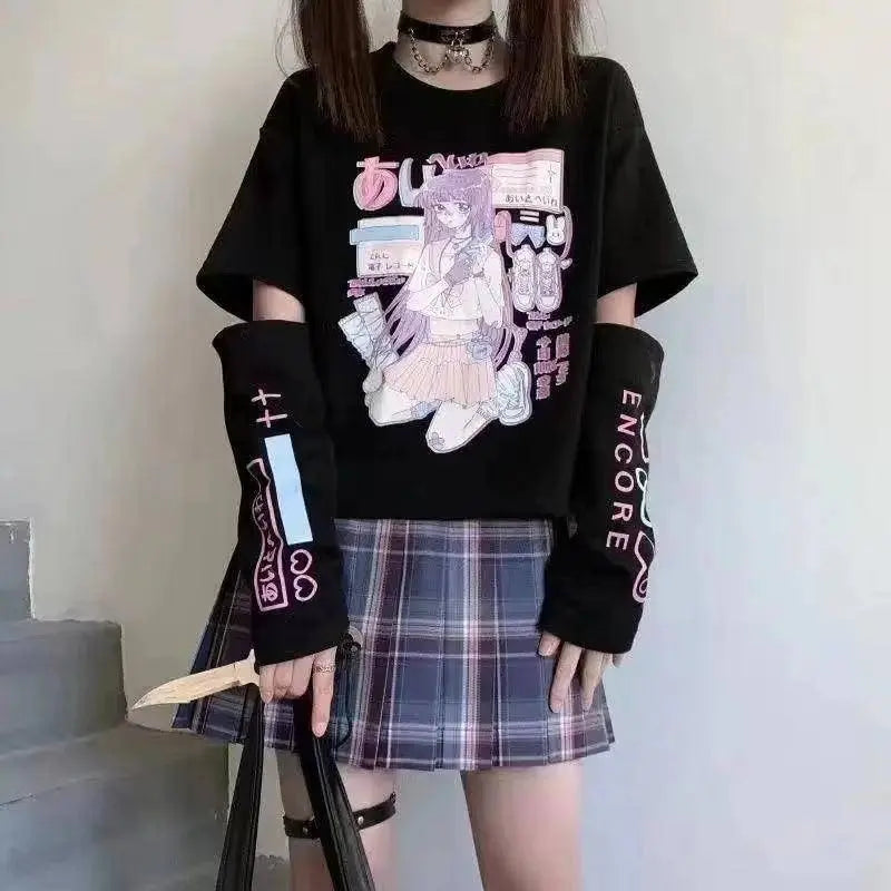 Japanese Streetwear E Girl Anime - Tophatter Daily Deals