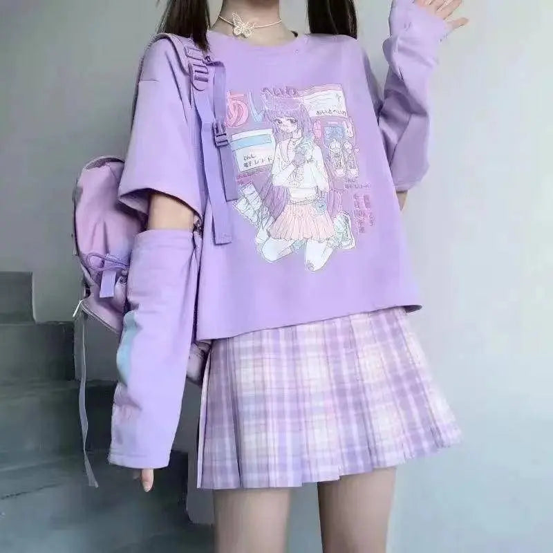 Japanese Streetwear E Girl Anime - Tophatter Daily Deals