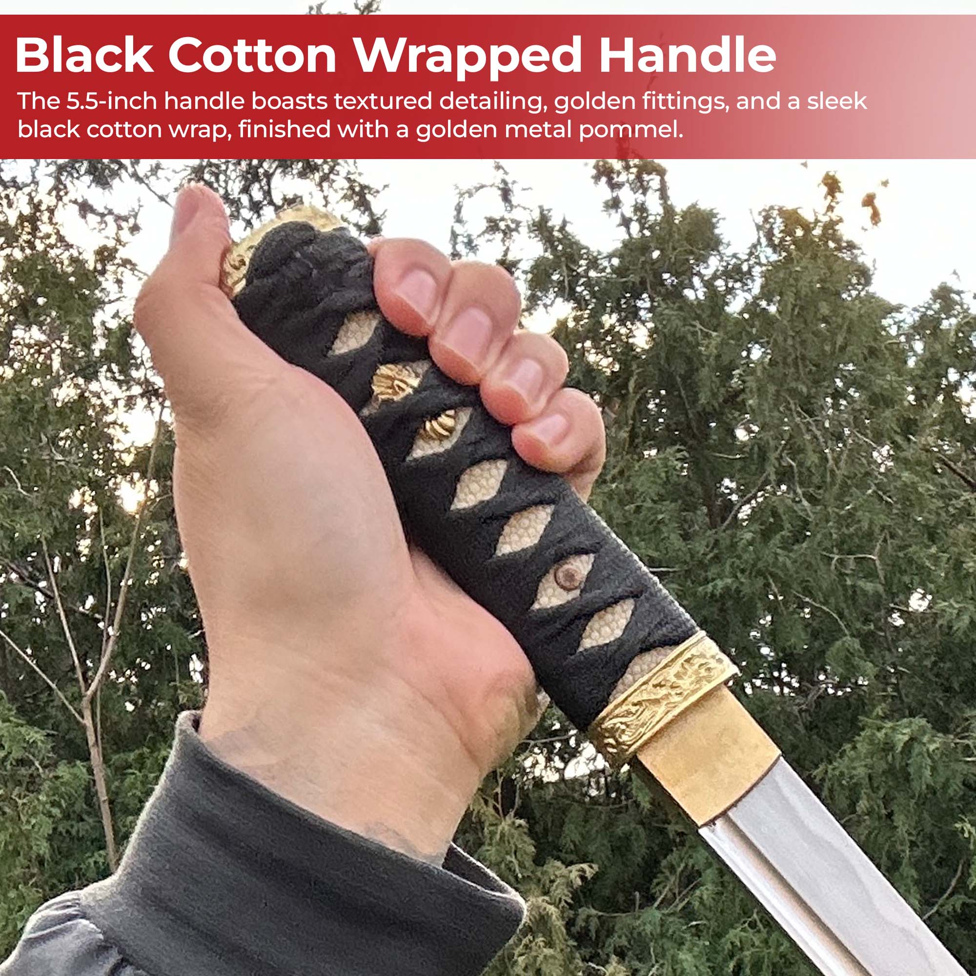 Japanese Tanto Dagger Burgundy Edition Daggers - Tophatter Daily Deals