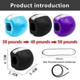 Jawline Workout Tool - Jaw Trainer Silica Gel Jaw Line Jaw Exerciser Face Neck Mouth Toning Jawrsize Training Ball Personal Care - Tophatter Daily Deals