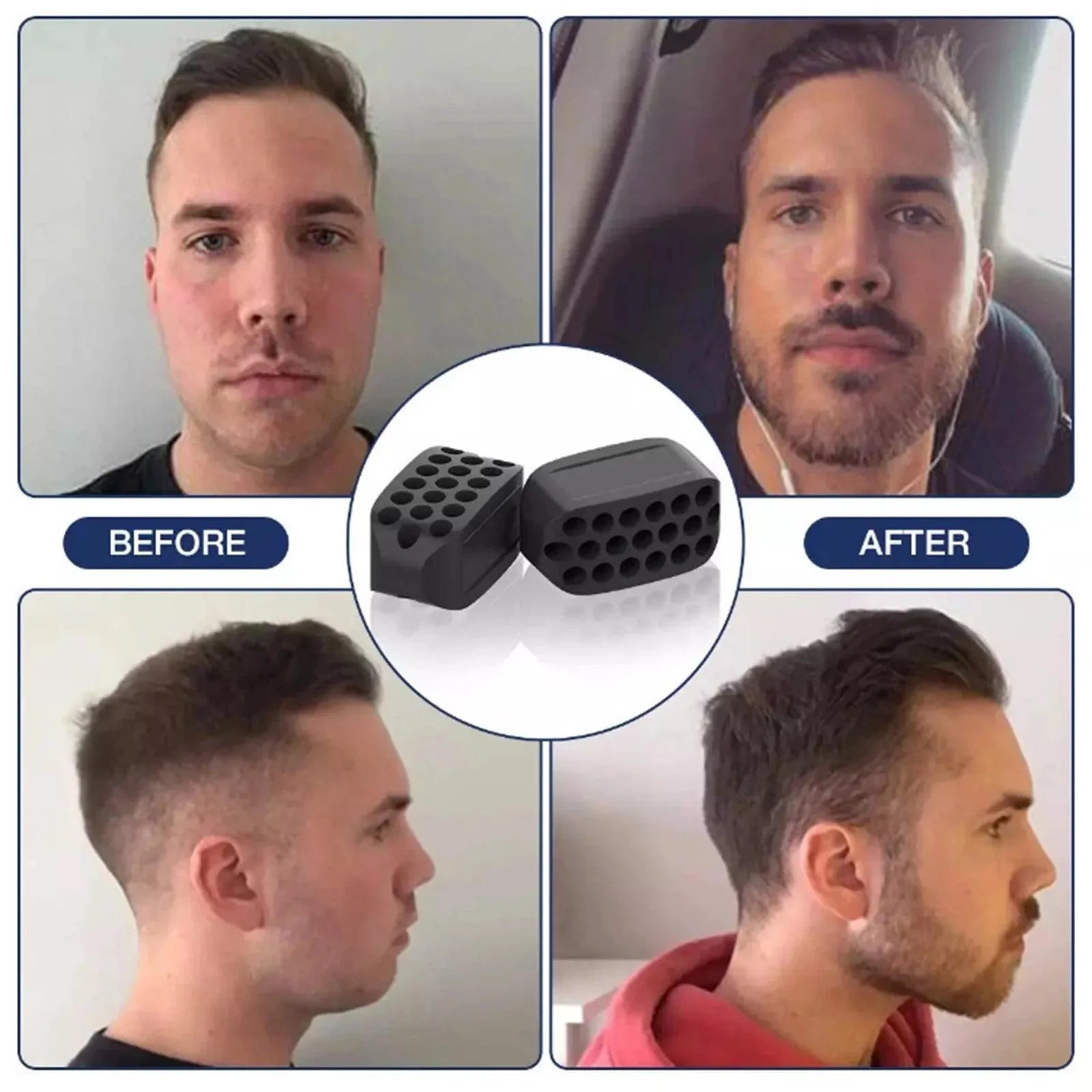 Jaw Exercises Tool - Chiselled Jawline Fitness Neck Face Toning Anti-Wrinkle Health & Beauty - Tophatter Daily Deals