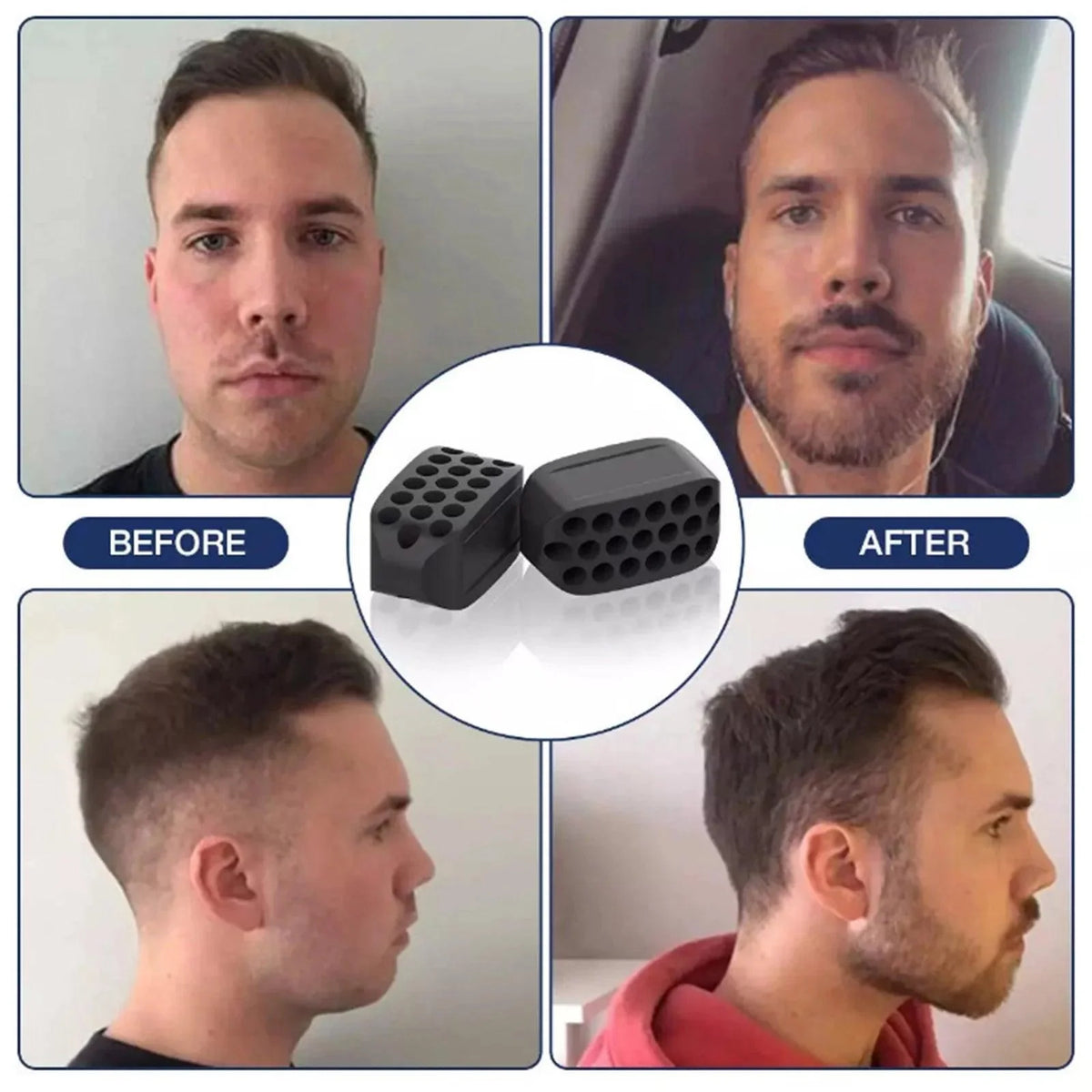 Jaw Exercises Tool - Chiselled Jawline Fitness Neck Face Toning Anti-Wrinkle Health & Beauty - Tophatter Daily Deals