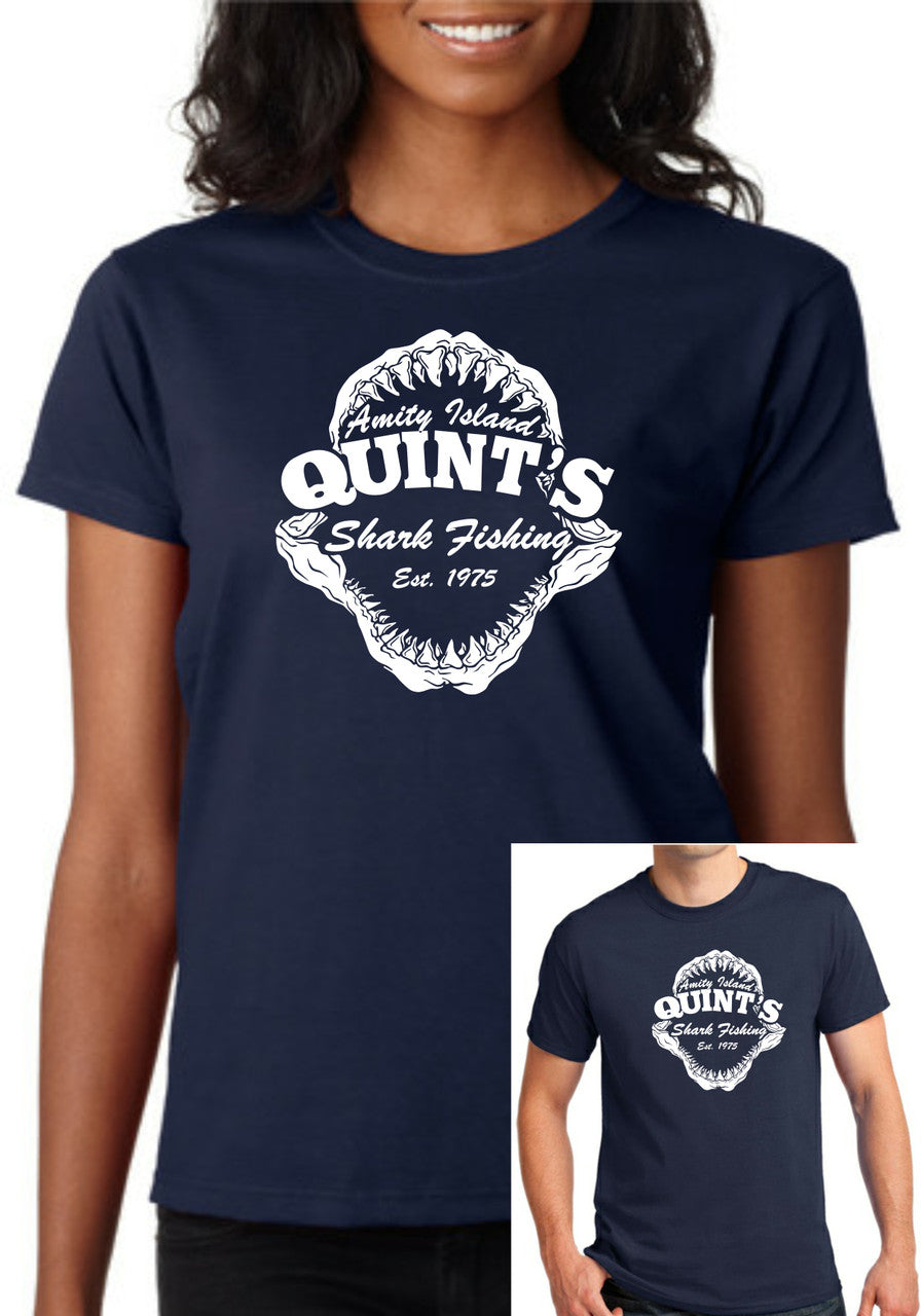 Jaws - Quints Shark Fishing T-Shirt - Tophatter Daily Deals