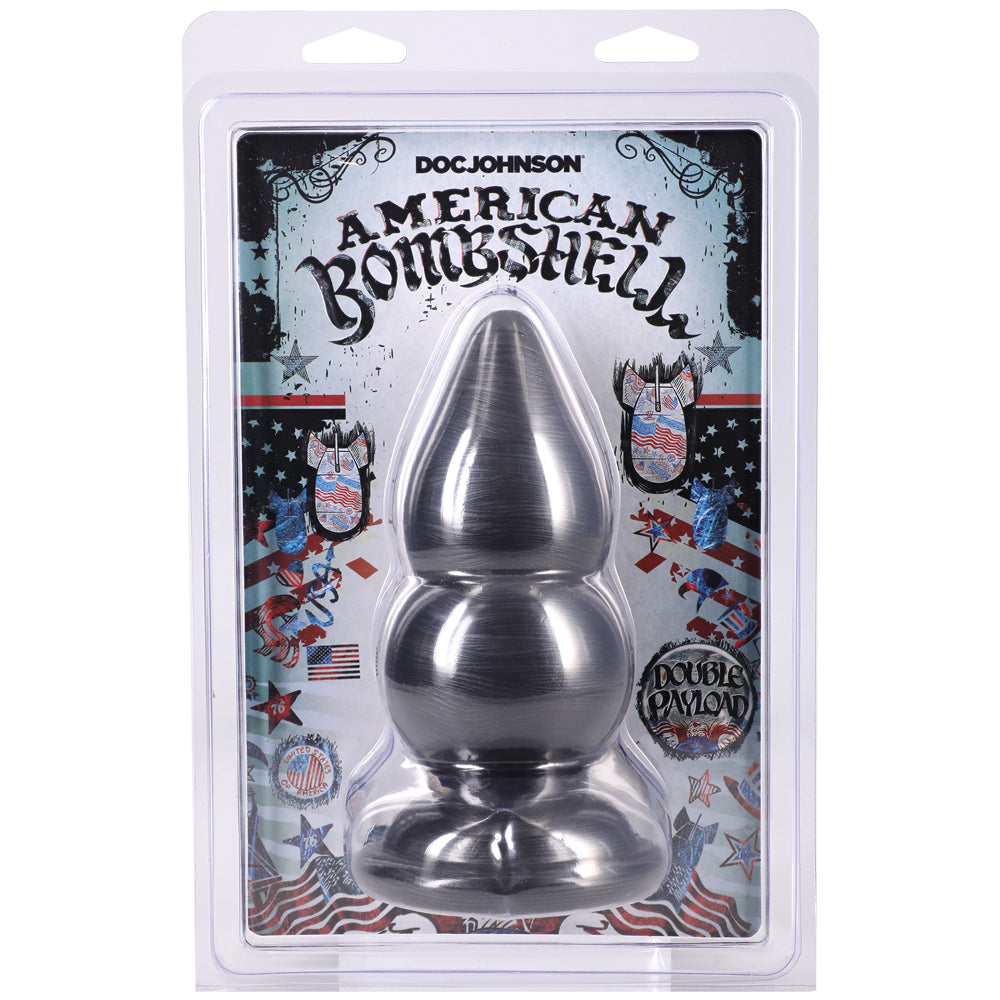 American Bombshell Double Payload – 5.5 Inch Rippled Butt Plug > Anal Range > Oversized Anal Toys - Tophatter Daily Deals