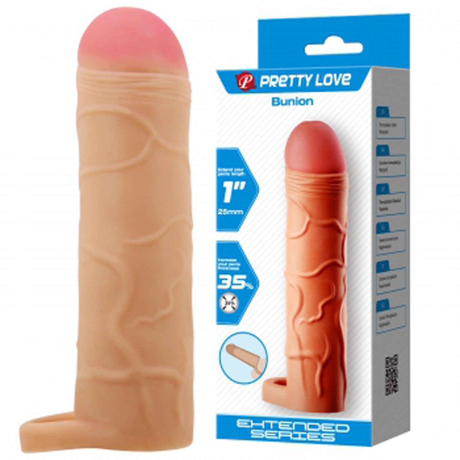 Bunion 6.5 Inch Stretchy Shaft Cock Sleeve Penis Sheath > Sex Toys For Men > Penis Sleeves - Tophatter Daily Deals