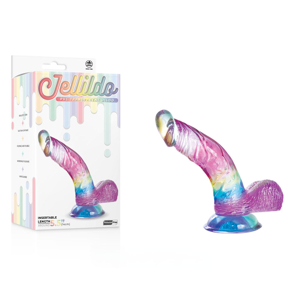 Jellido 14cm Curved Dildo Clear Realistic Pleasure Device > Dildos > Slim Dildos - Tophatter Daily Deals