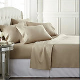 4-Piece Set: 100% Egyptian Cotton 1000 Thread Count Deep Pocket Luxury Comfort Sheets, Twin-King Taupe Bedding - Tophatter Daily Deals