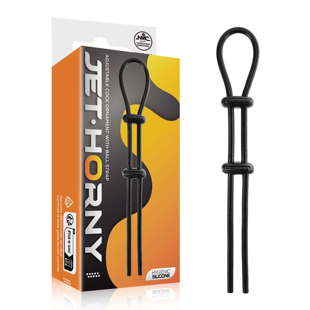 Adjustable Cock Ring with Ball Strap – Hygienic Silicone 16.5 Inch Cock Ring > Cock Ring > Adjustable - Tophatter Daily Deals