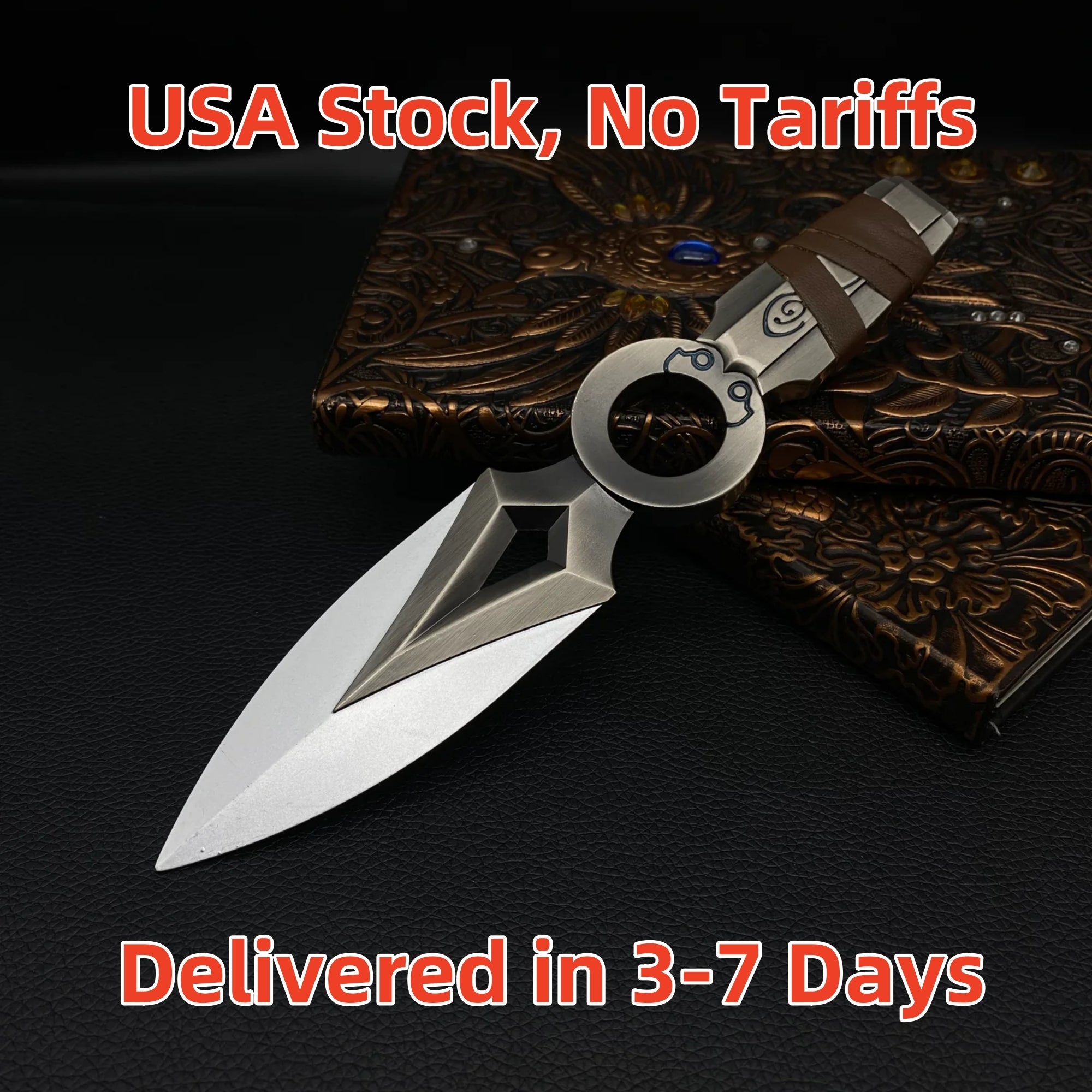Jett Throwing Knife Metal Replica USA Only Jett Only - Tophatter Daily Deals