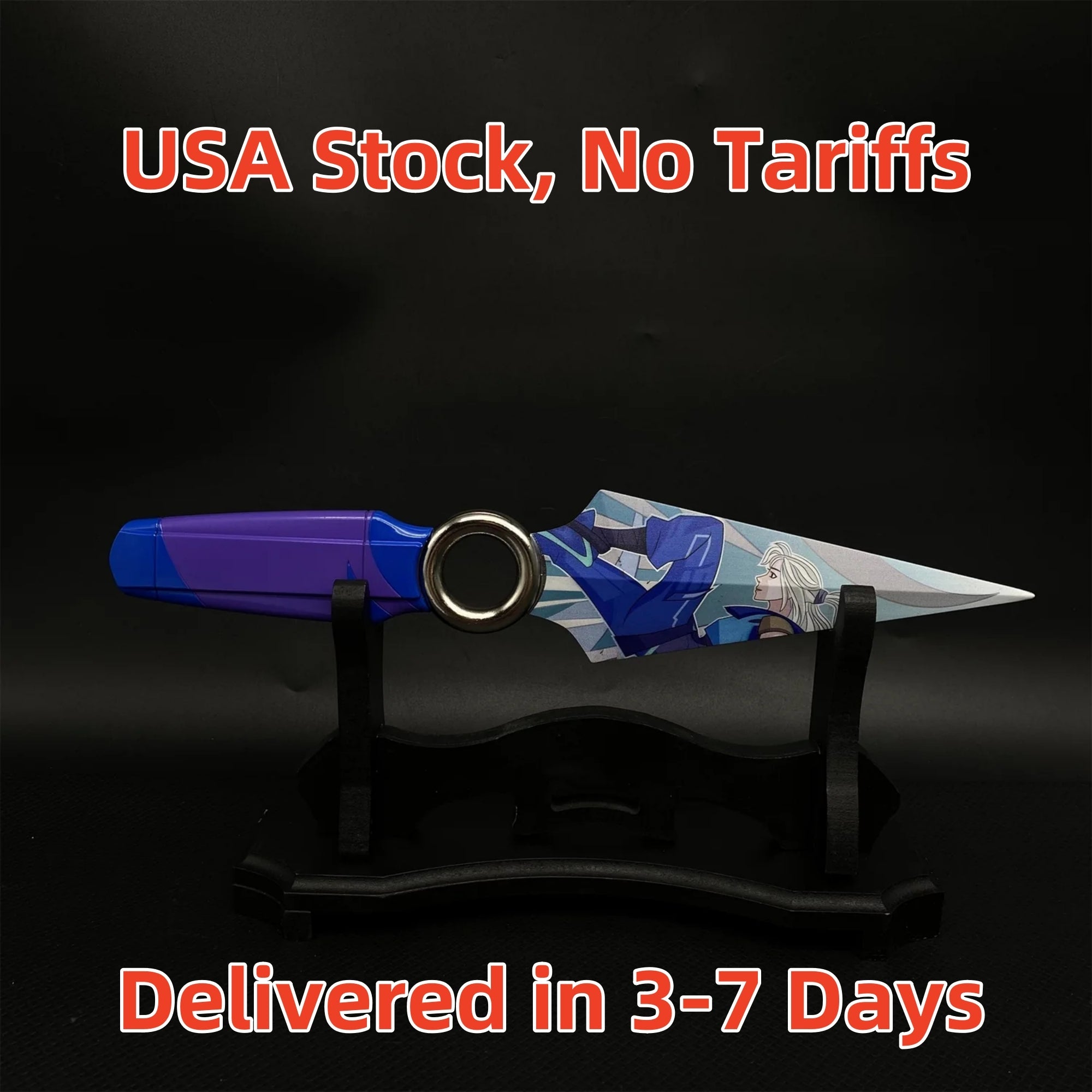 Jett Go Volume 1 Kunai Metal Prop USA Only Jett Kunai & Stand - Tophatter Daily Deals