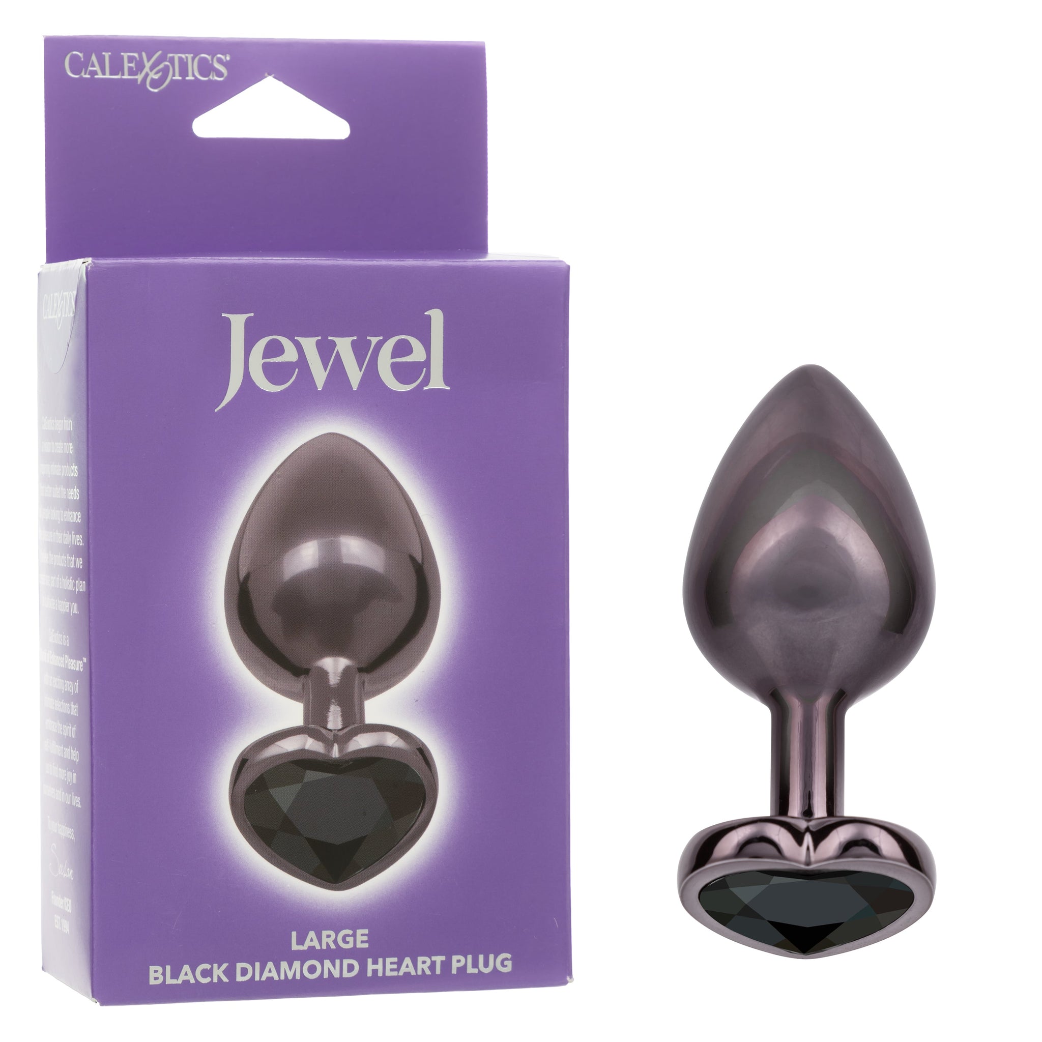 Jewel Large Black Diamond Heart Plug for Enhanced Stimulation > Anal Range > Jewel Butt Plugs - Tophatter Daily Deals