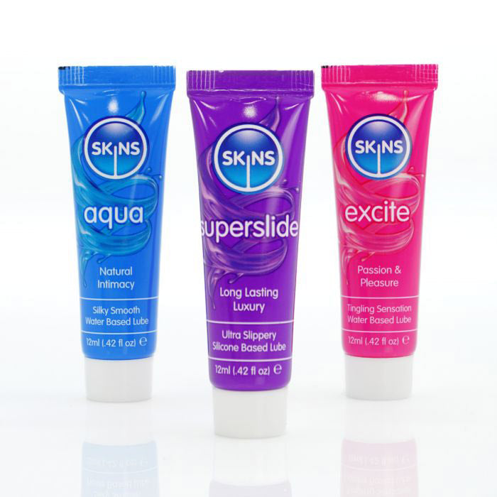 Skins Vital Sampler Tubes (3 Pack) – Lubricant Sampler Set 12ml > Lube > Water Based - Tophatter Daily Deals