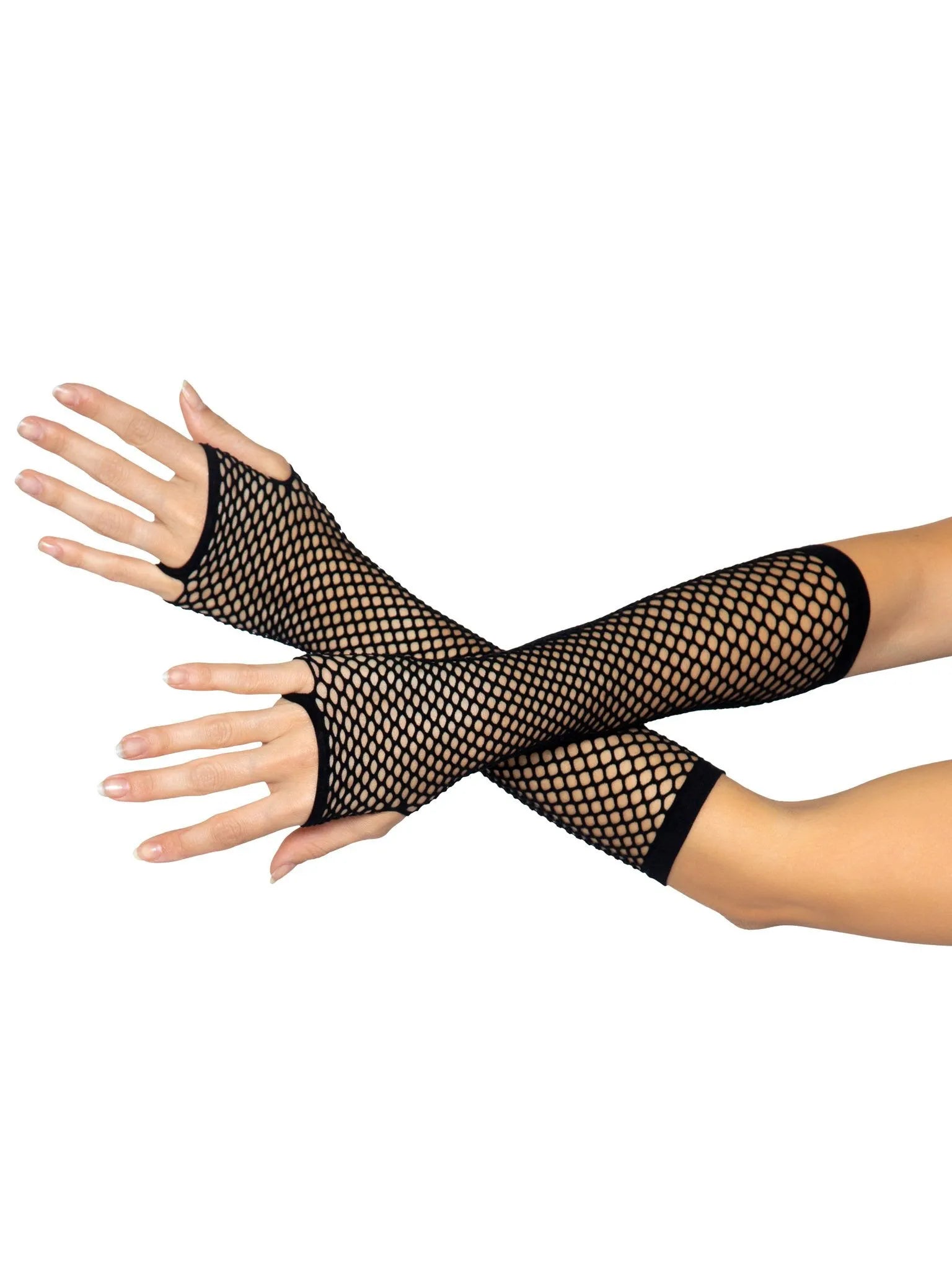 Leg Avenue Triangle Net Fingerless Gloves – Costume Accessory Gloves > Clothes > Accessories - Tophatter Daily Deals