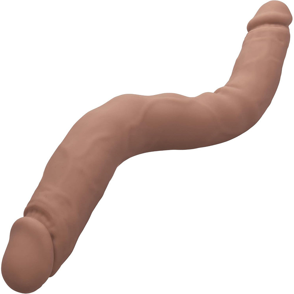 Silicone Studs Bend and Hold Dual Dong (Brown) – Premium Silicone 16 Inch Dong > Dildos > Double Dildos - Tophatter Daily Deals