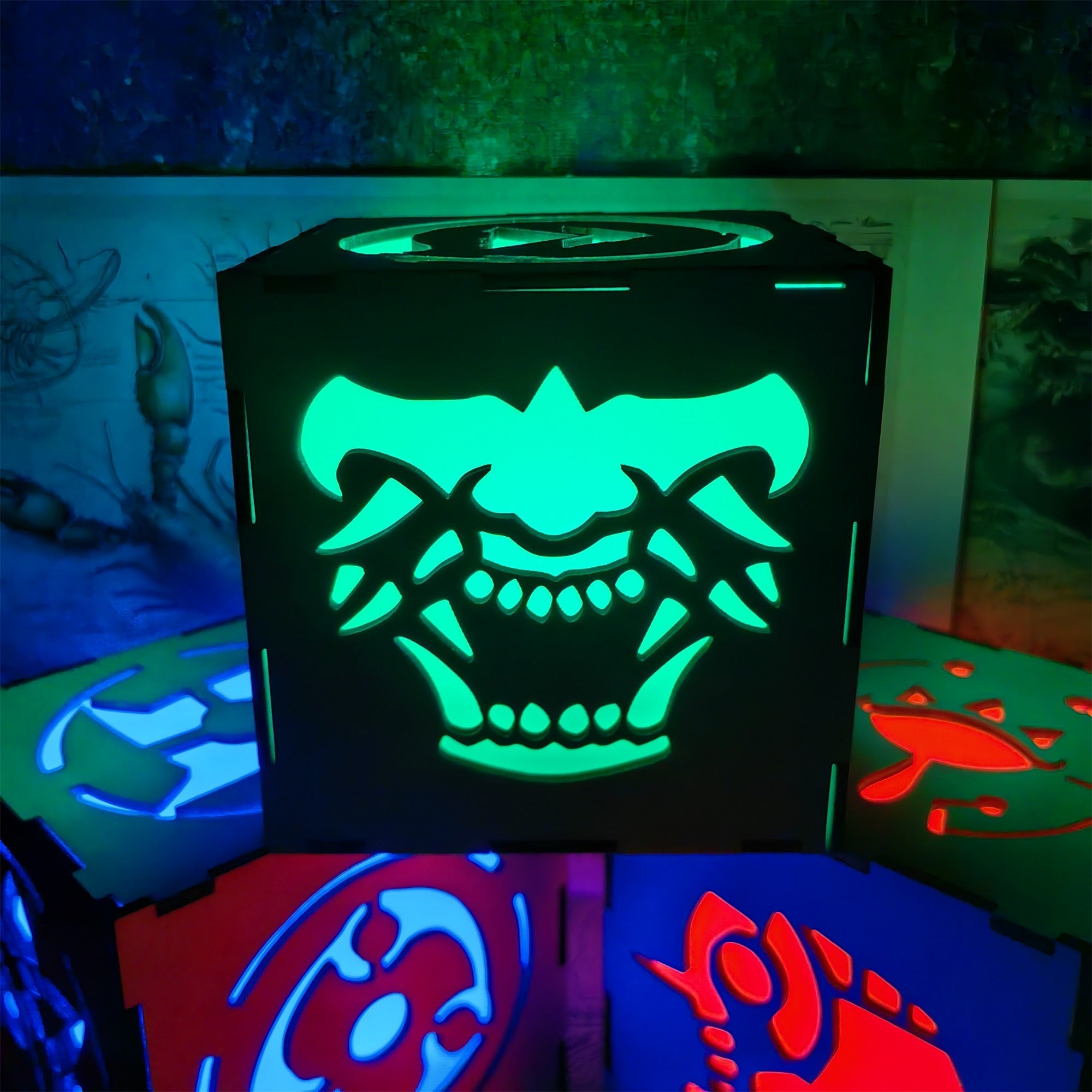 Samurai Mask Inspired Wooden Lantern Desk Decor - Tophatter Daily Deals