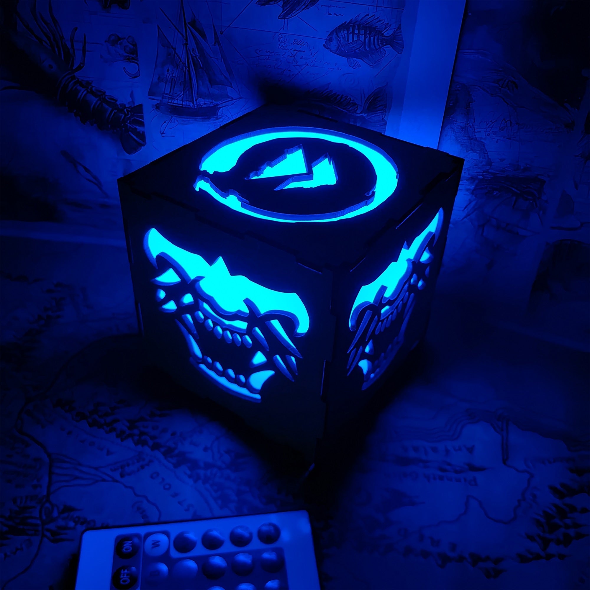 Samurai Mask Inspired Wooden Lantern Desk Decor - Tophatter Daily Deals