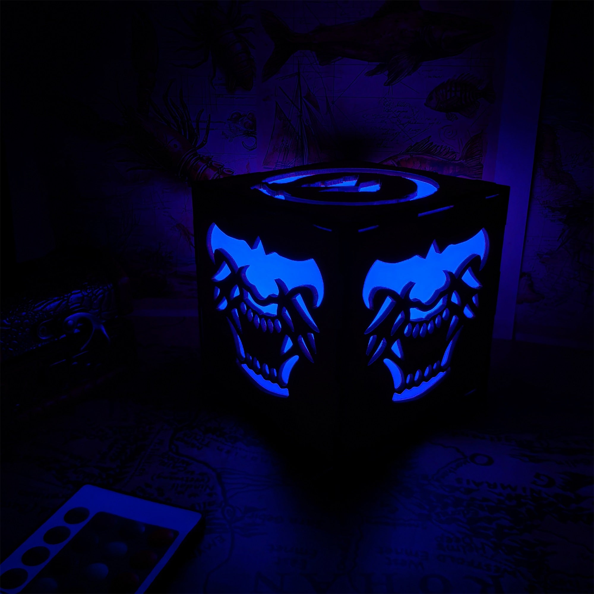 Samurai Mask Inspired Wooden Lantern Desk Decor - Tophatter Daily Deals