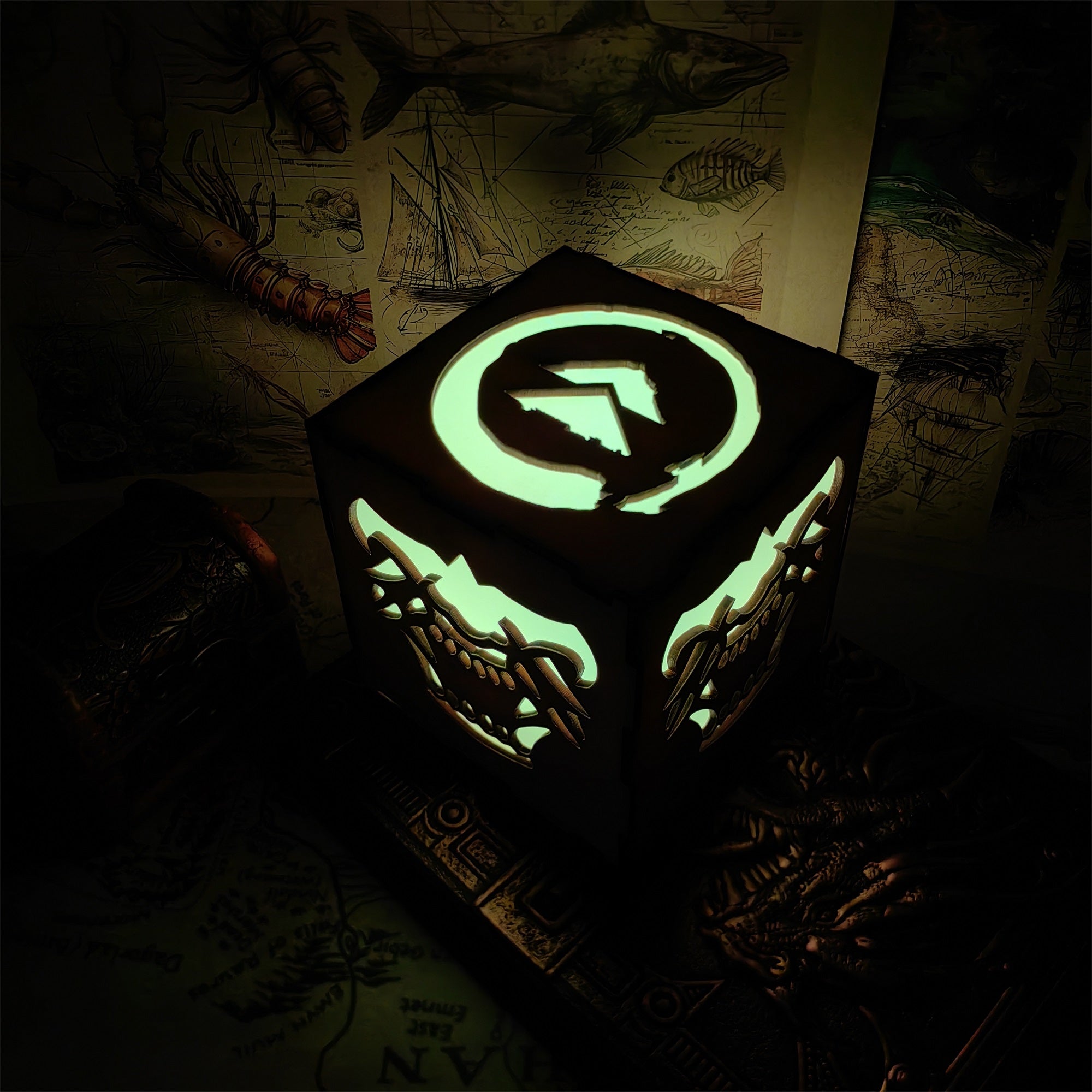 Samurai Mask Inspired Wooden Lantern Desk Decor - Tophatter Daily Deals