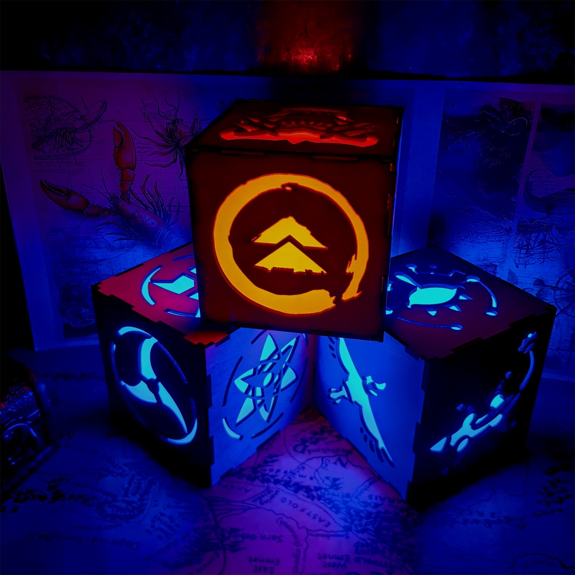 Samurai Mask Inspired Wooden Lantern Desk Decor - Tophatter Daily Deals