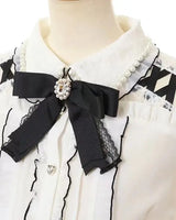 Jirai Kei Women Shirts Lolita Sweet Japanese Spring Top Mine Series Mass Production Off Shoulder Hollow Lace Long Sleeve Blouse - Tophatter Daily Deals