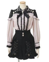 Jirai Kei Women Shirts Lolita Sweet Japanese Spring Top Mine Series Mass Production Off Shoulder Hollow Lace Long Sleeve Blouse - Tophatter Daily Deals