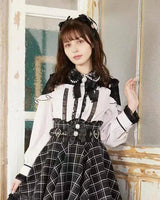 Jirai Kei Women Shirts Lolita Sweet Japanese Spring Top Mine Series Mass Production Off Shoulder Hollow Lace Long Sleeve Blouse - Tophatter Daily Deals