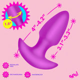 Thrusting and Vibrating Silicone Butt Plug – Wireless Remote-Controlled Butt Plug > Anal Range > Vibrating Butt Plugs - Tophatter Daily Deals