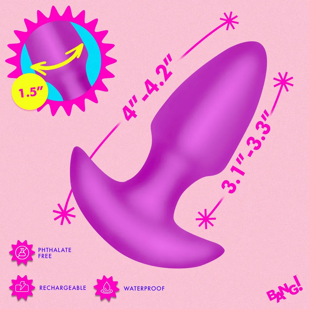 Thrusting and Vibrating Silicone Butt Plug – Wireless Remote-Controlled Butt Plug > Anal Range > Vibrating Butt Plugs - Tophatter Daily Deals