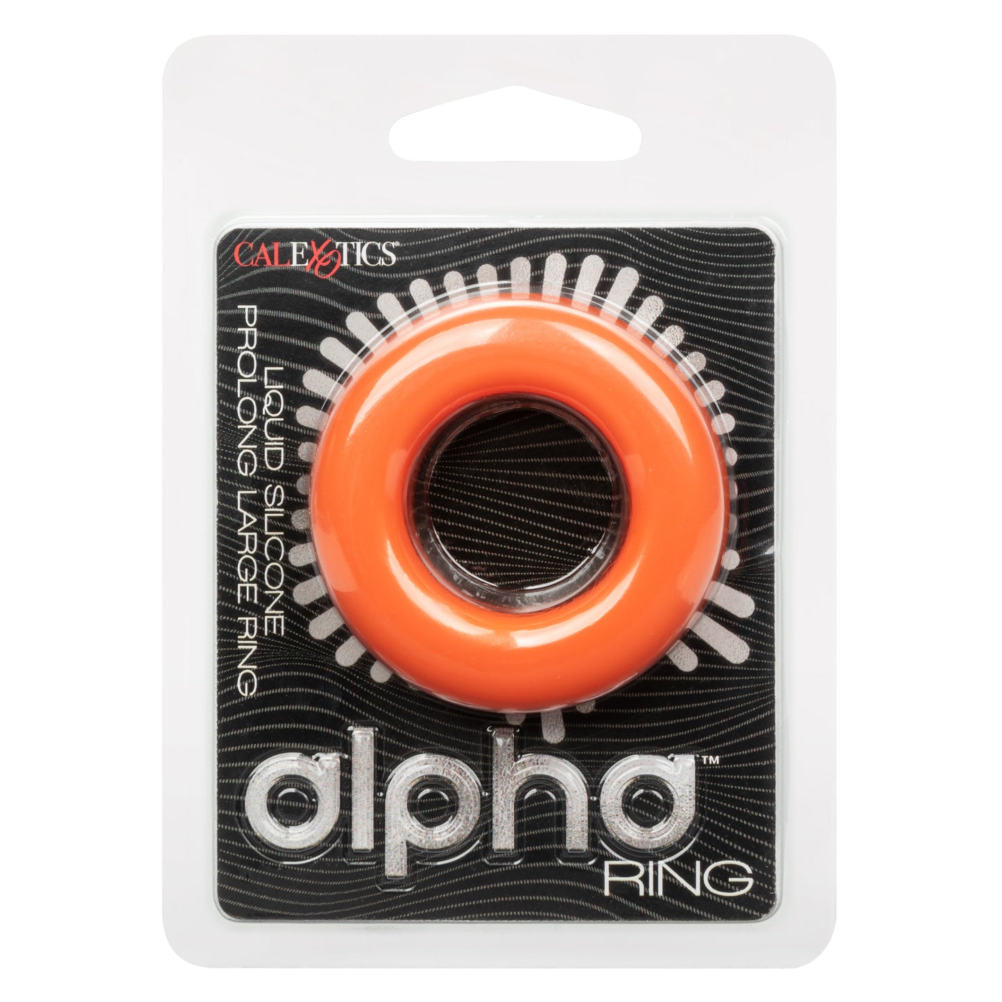 Alpha Liquid Silicone Prolong Large Ring Orange 1.25 Inch Diameter Stretchy Comfortable Durable > Cock Ring > Single - Tophatter Daily Deals