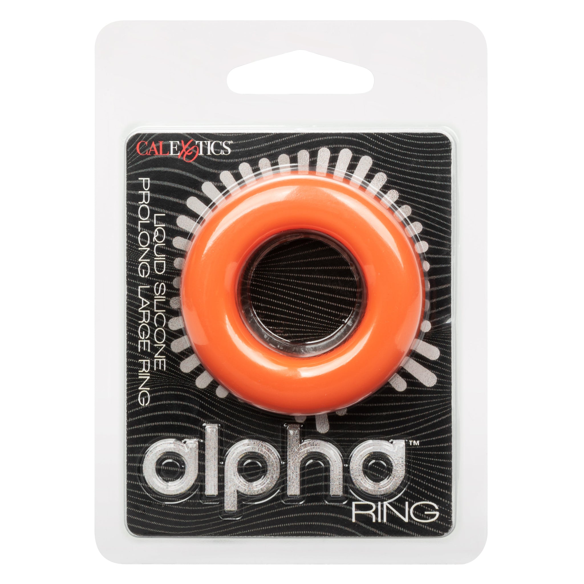 Alpha Liquid Silicone Prolong Large Ring Orange 1.25 Inch Diameter Stretchy Comfortable Durable > Cock Ring > Single - Tophatter Daily Deals