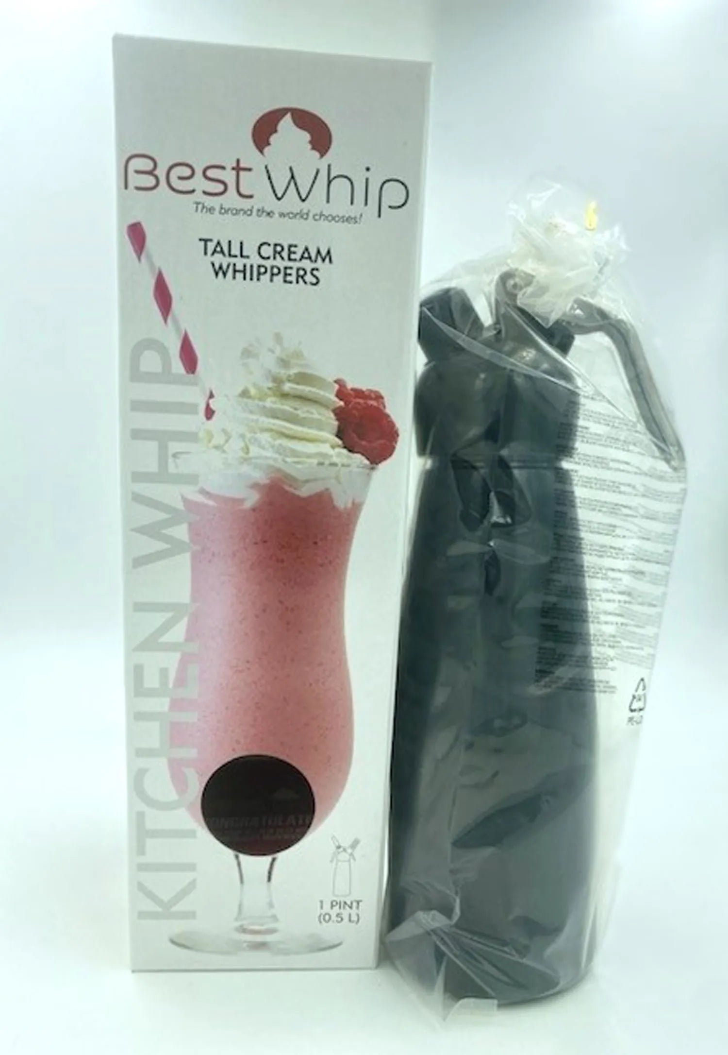Tall Cream Whipper 1 Pint – Kitchen Whipped Cream Dispenser > Novelties > Candy & Edible Items - Tophatter Daily Deals