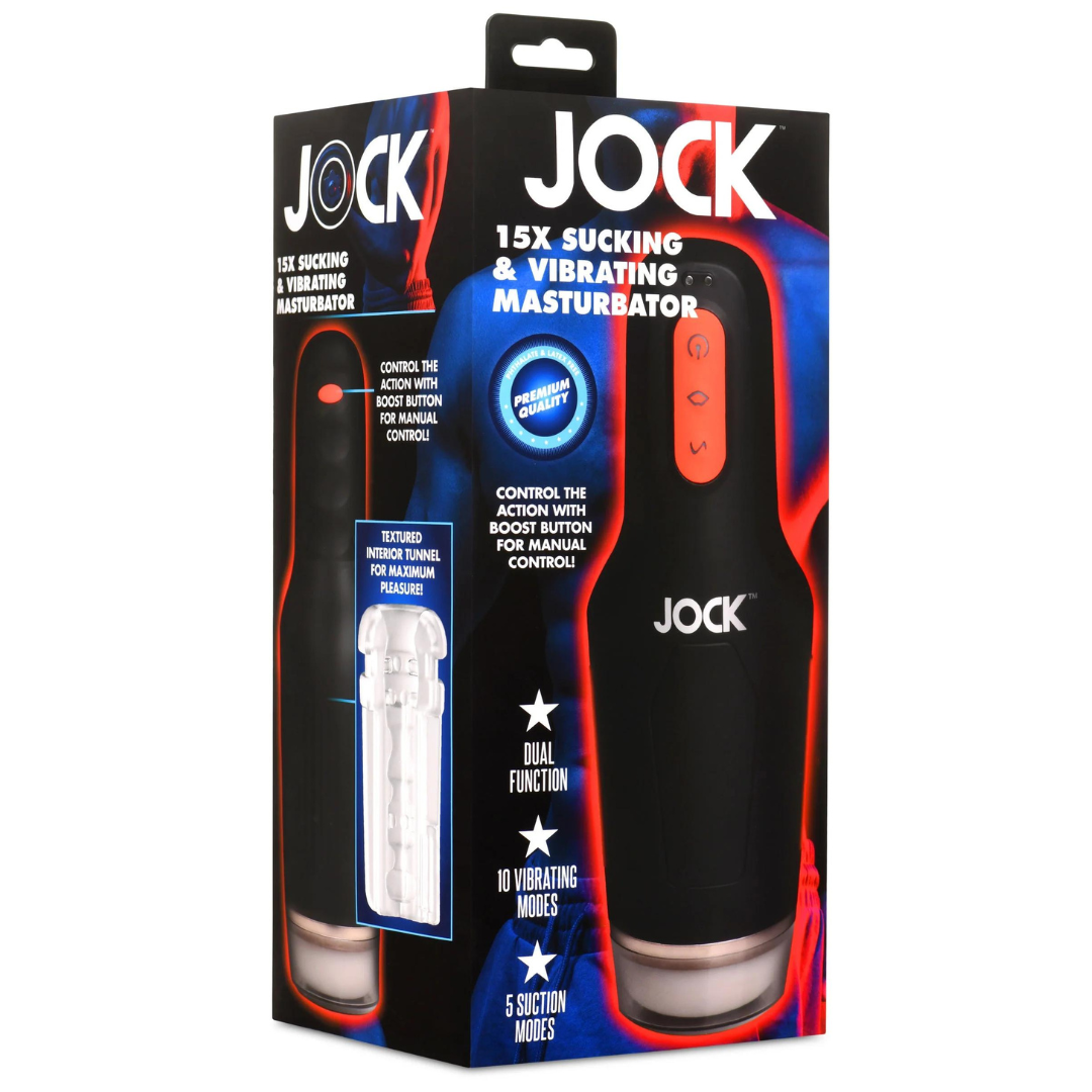 Jock 15X Sucking and Vibrating Masturbator > Sex Toys For Men > Masturbators > Vibrating - Tophatter Daily Deals