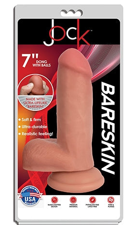 Jock 7 Inch Bareskin Dong with Balls Vanilla > Dildos > Realistic Dildos - Tophatter Daily Deals