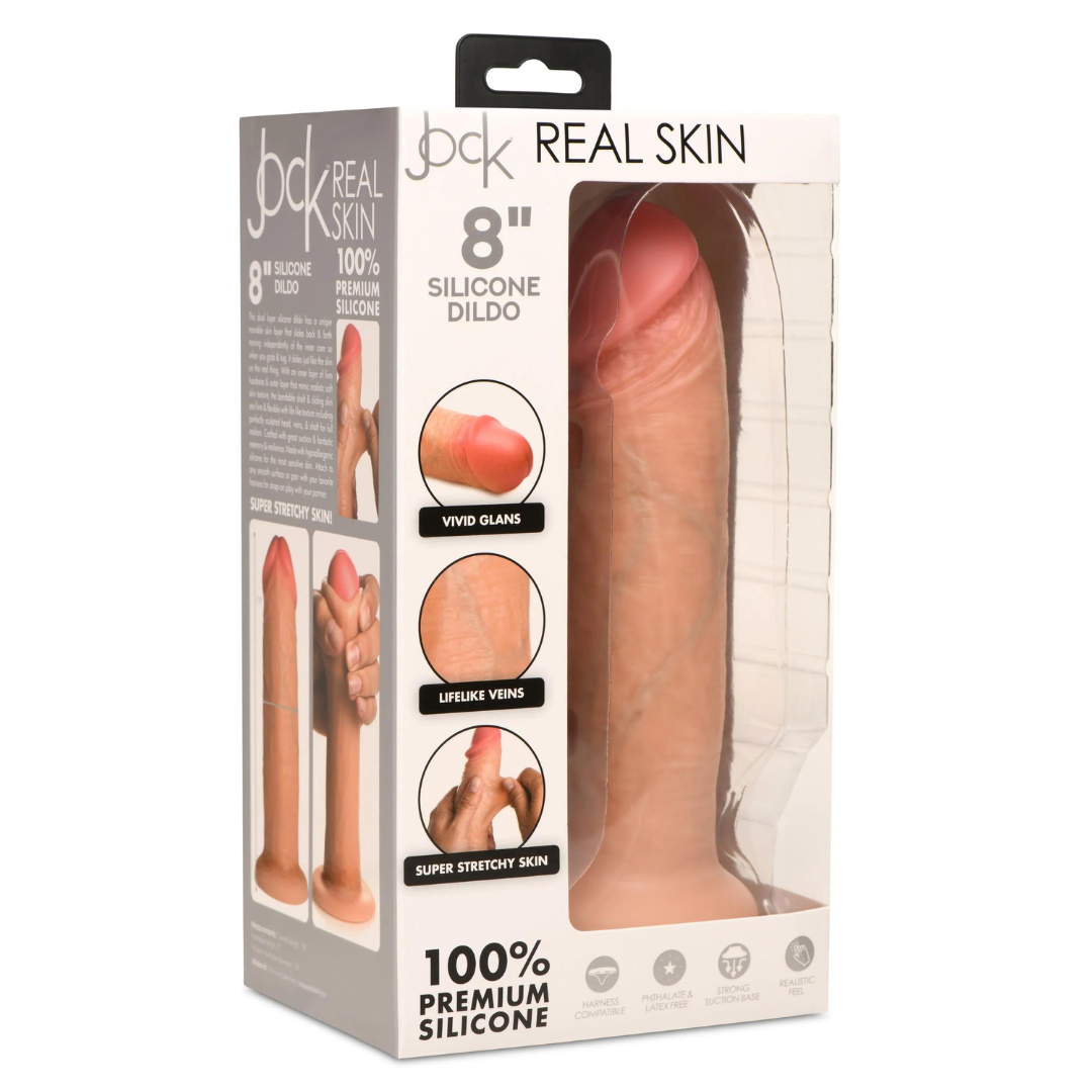 Jock 8 Inch Realistic Skin Silicone Dildo > Dildos > Realistic Dildos - Tophatter Daily Deals