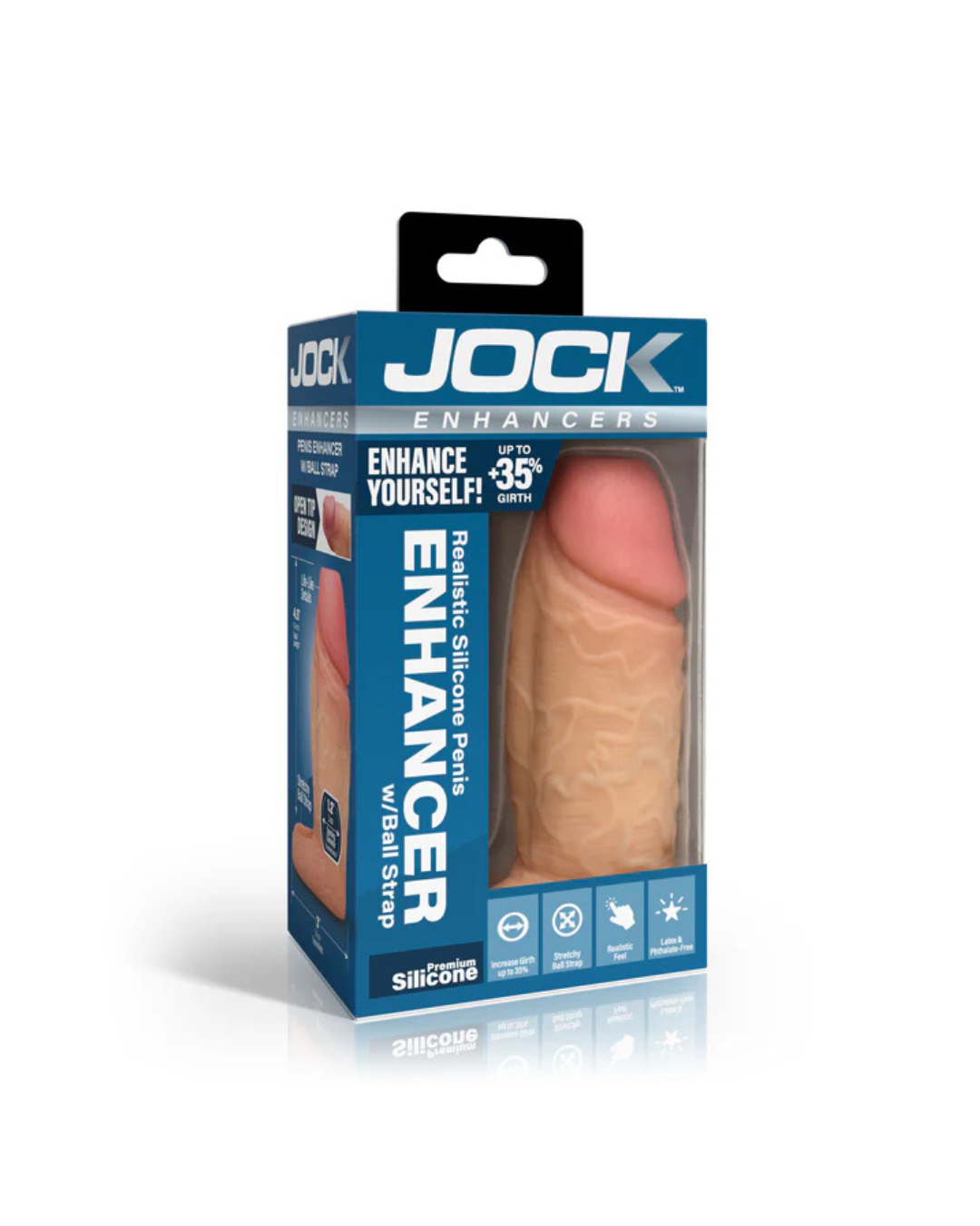 Jock Enhancers 1 Inch Silicone Penis Extension Sleeve Medium > Sex Toys For Men > Penis Sleeves - Tophatter Daily Deals
