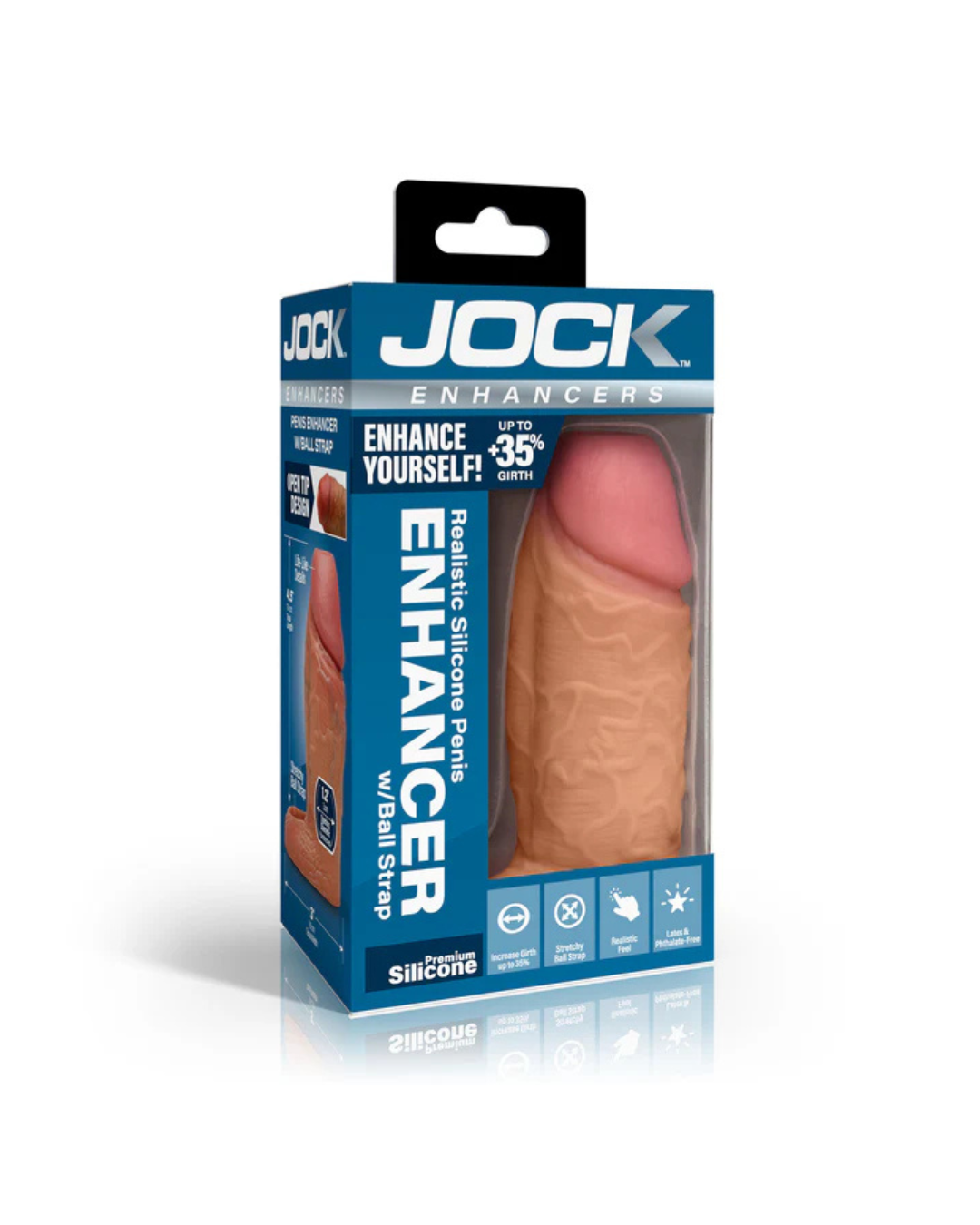 Jock Enhancers 1 Inch Silicone Penis Extension Sleeve Medium > Sex Toys For Men > Penis Sleeves - Tophatter Daily Deals