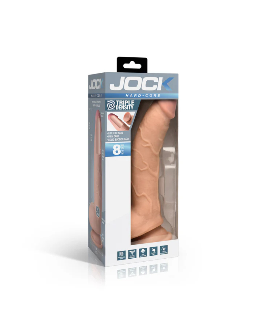 Jock Hard-Core 8 Inch Triple Density Dildo with Balls > Dildos > Realistic Dildos - Tophatter Daily Deals