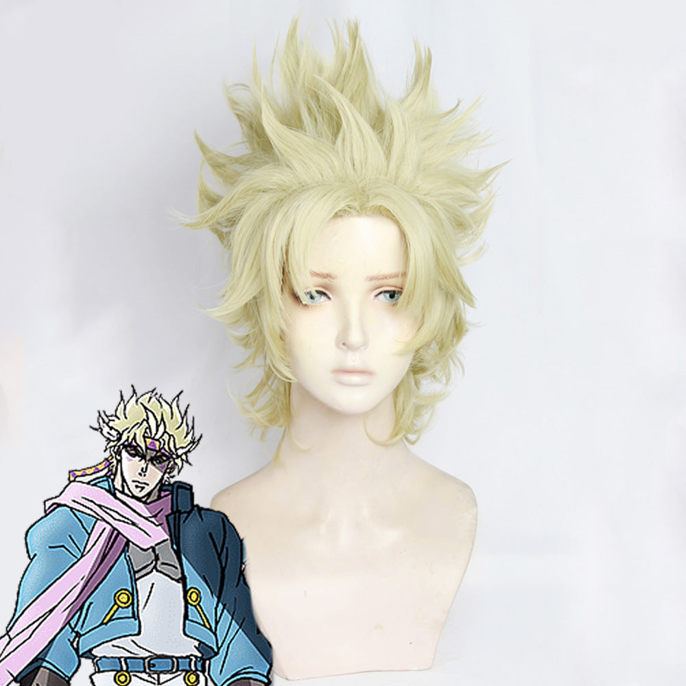 Jojo'S Bizarre Adventure: Battle Tendency Caesar Anthonio Zeppeli Light Golden Cosplay Wig Wig - Tophatter Daily Deals