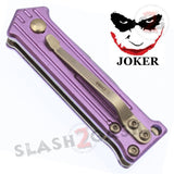Mini Joker Automatic Knife Cali Legal Switchblade - Purple Knife-Auto - Tophatter Daily Deals