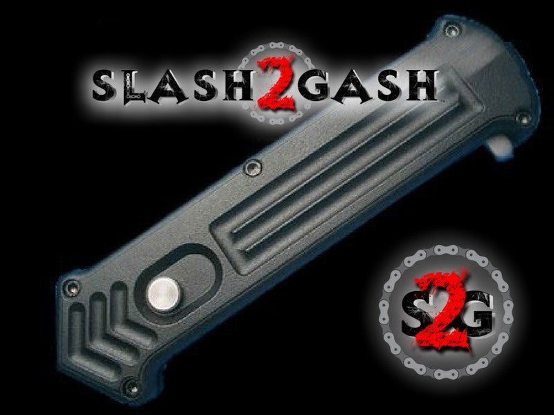 Cupid (Joker) OTF Automatic Knife S/A Black Serrated TAIWAN Knife-OTF - Tophatter Daily Deals
