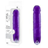 Joyful Twist Silicone Vibrator 7.5 Inch Purple With 2-Way Control and 5 Dynamic Rhythms > Vibrators > Realistic Vibrators - Tophatter Daily Deals