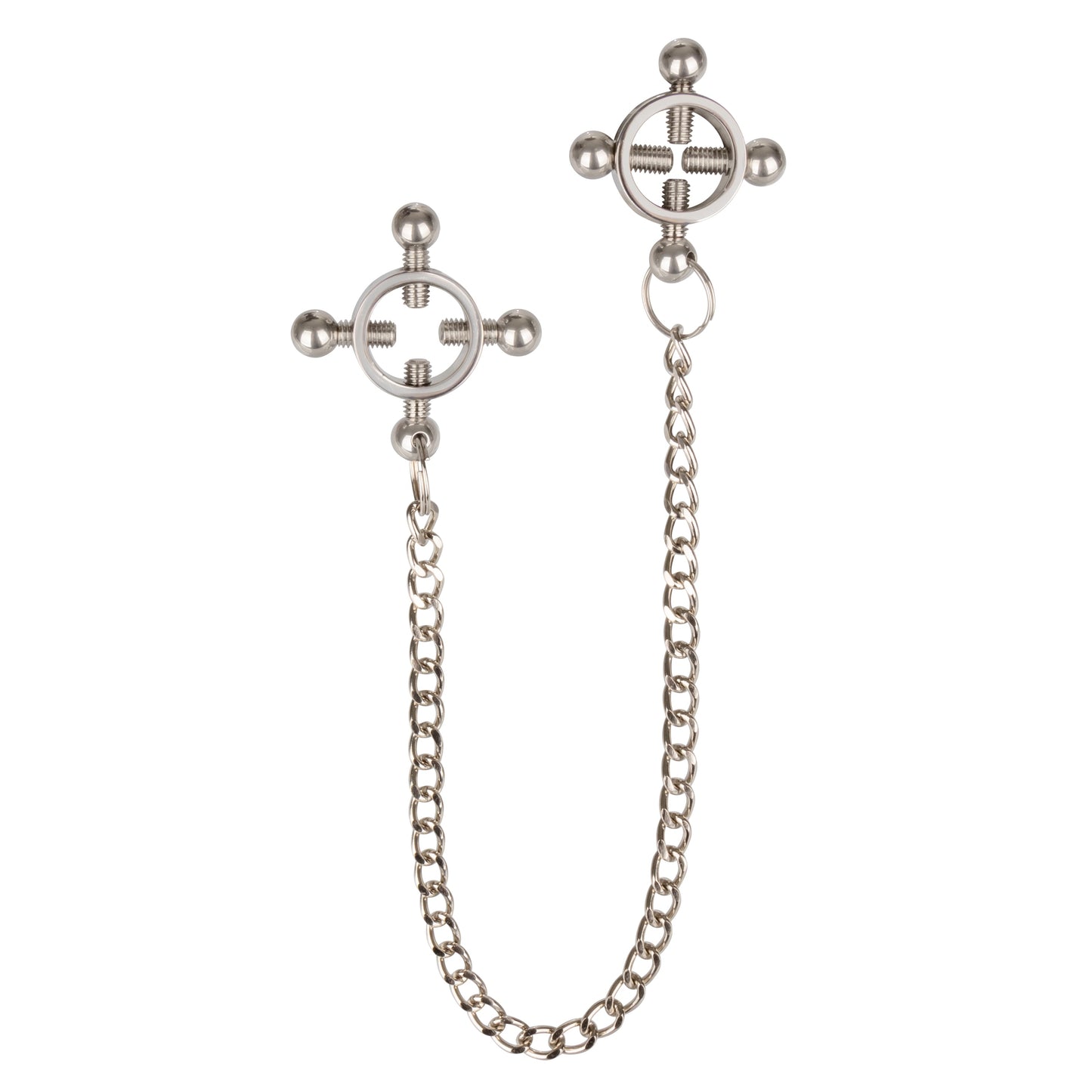 Nipple Grips 4 Point Nipple Press With Chain – Adjustable Nipple Clamp > Sex Toys > Nipple Clamps - Tophatter Daily Deals