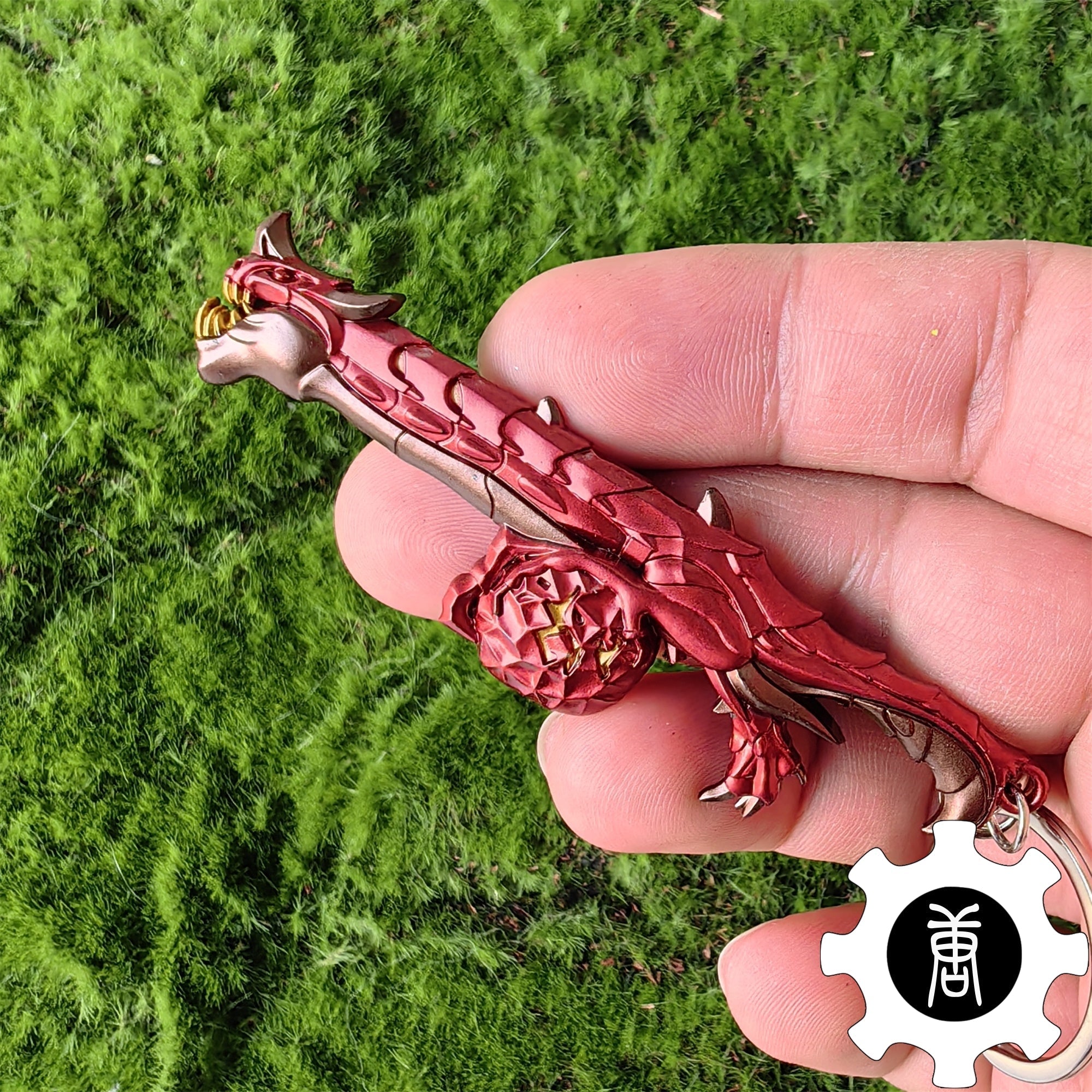 Elderflame Judge Skin Gun Keychain Backpack Decor Cool Gift 3 In 1 Pack Red - Tophatter Daily Deals