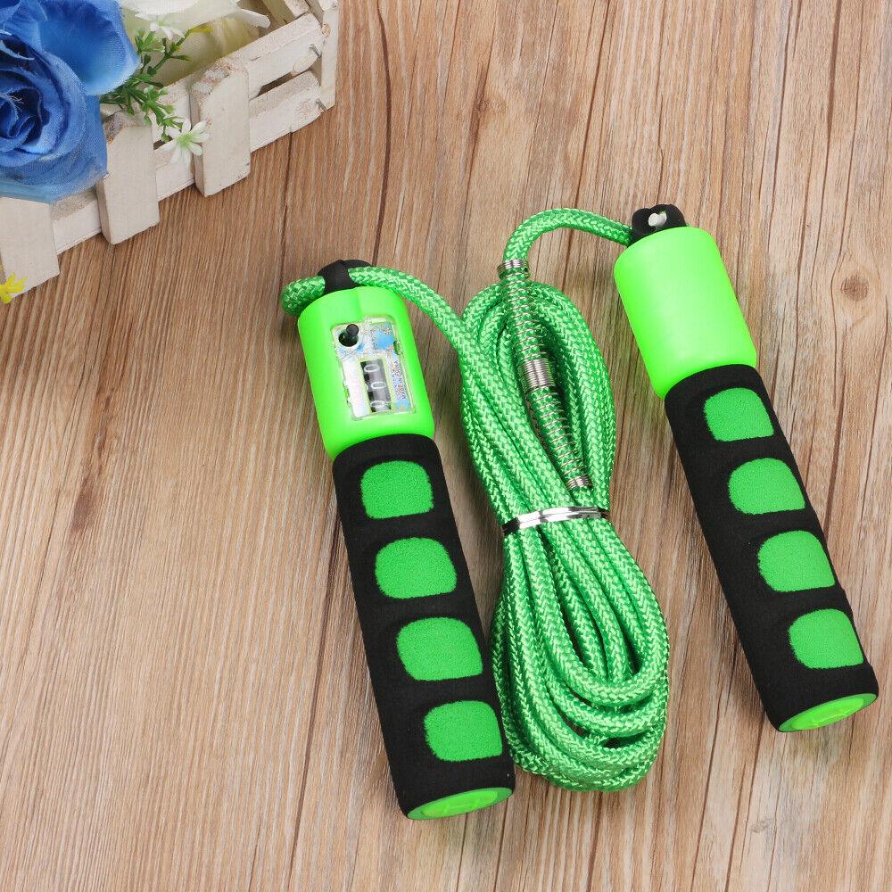 Exercise Skipping Rope - Jump Skipping Rope Plain Fitness Adjustable Kids With Counter Indoor Fitness Exercise & Fitness - Tophatter Daily Deals