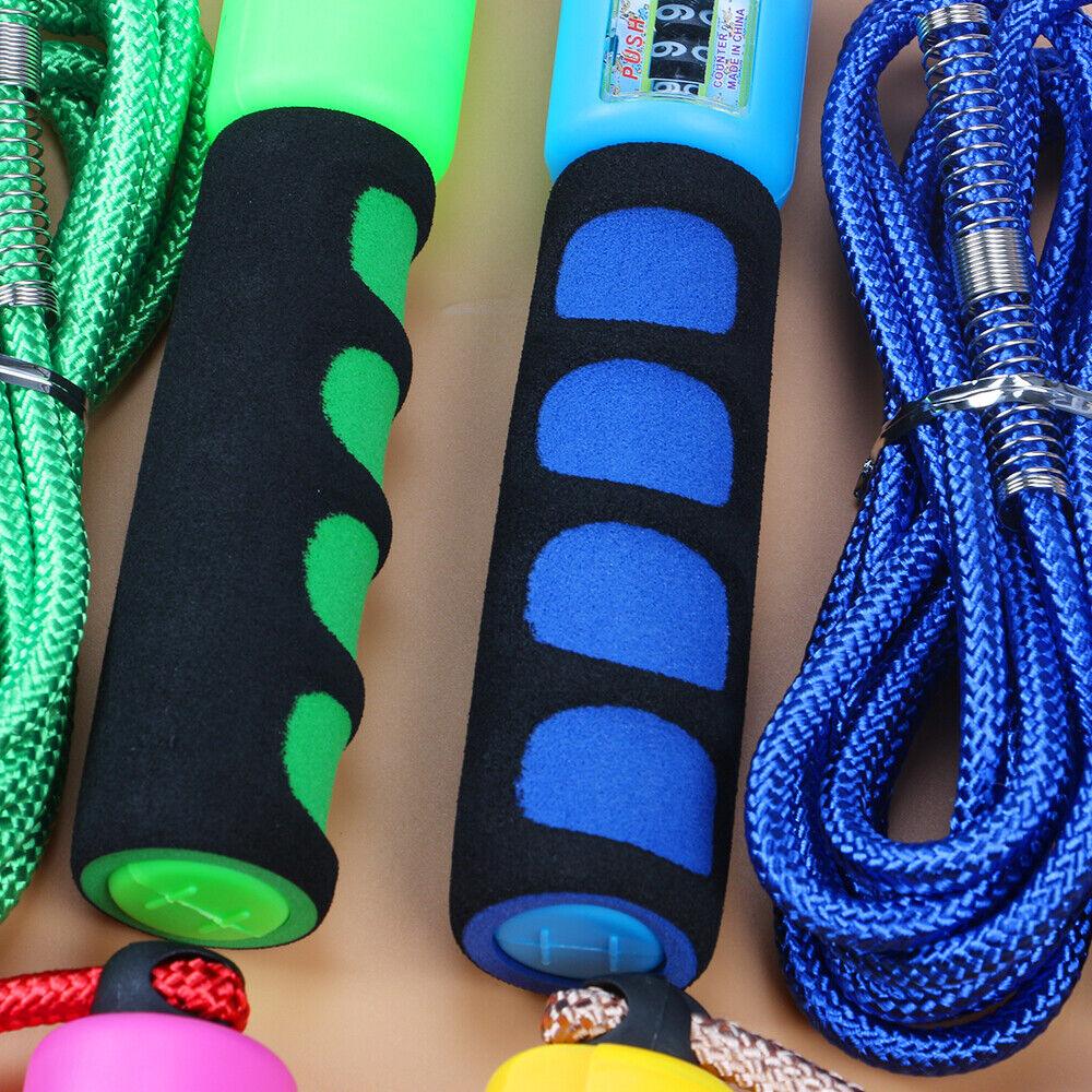 Exercise Skipping Rope - Jump Skipping Rope Plain Fitness Adjustable Kids With Counter Indoor Fitness Exercise & Fitness - Tophatter Daily Deals