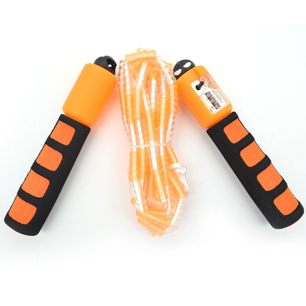 Exercise Skipping Rope - Jump Skipping Rope Plain Fitness Adjustable Kids With Counter Indoor Fitness Orange Exercise & Fitness - Tophatter Daily Deals