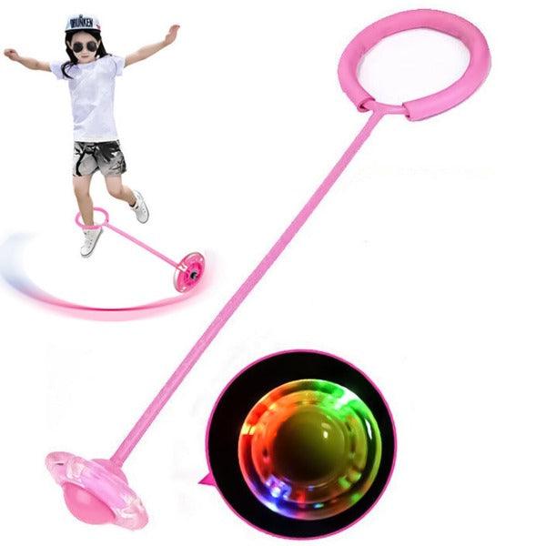 Ankle Ball Toy - Foldable Flash Wheel Skip Ball Fun | Foot Hula Hoop Skipping Rope Outdoor Game Sports & Outdoor - Tophatter Daily Deals